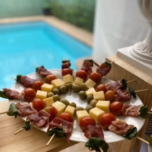 Brochetas de jamón serrano  15cm