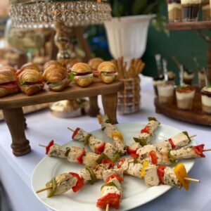 Brochetas de pollo 15cm
